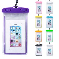 Hot Sale Gift ABS Transparent Beach Waterproof swimming cell phone bags touch mobile phone bags